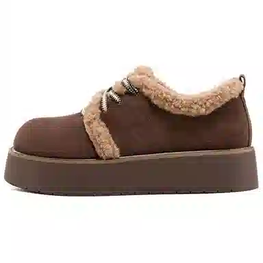 DAPHNE Suede Ankle Snow Boots