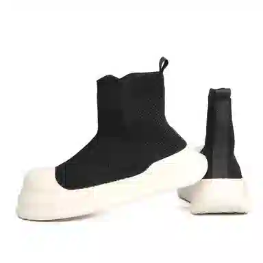 Taidian High Top Casual Shoes Black