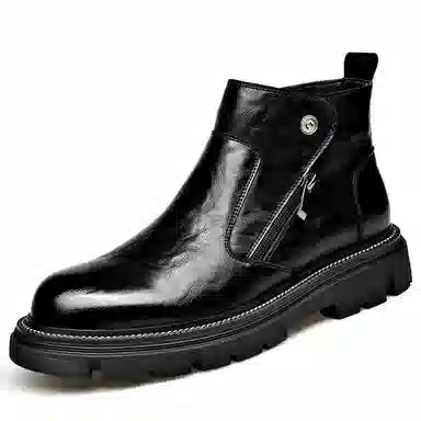 LUOMAIKE Casual Fleece Ankle Boots Men