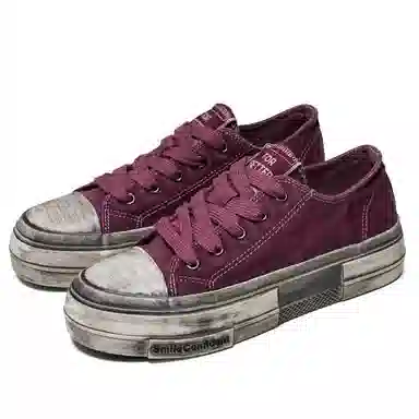 Mengsai Low Canvas Red