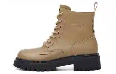 Dickies Platform Martin Boots Beige