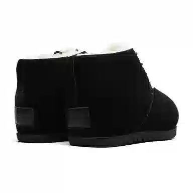 牛反绒 保暖减震防滑 加绒加厚丑萌圆头 短筒 雪地靴 男女同款