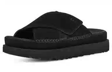 UGG Goldenstar Cross Slide Black