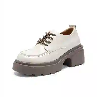 ZHR Thick Sole Leather Casual Shoes