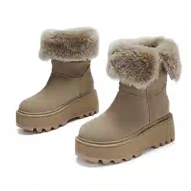 EBLAN Snow Boots Khaki