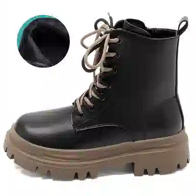 AGSDON Martin Boots 5cm Fur Lined