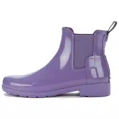 Hunter Chelsea Boots Purple