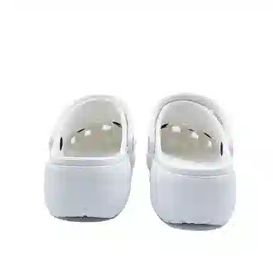 Crocs Classic Platform Lined Clog White Purple