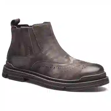 Yili Captain Chelsea Boots Brown