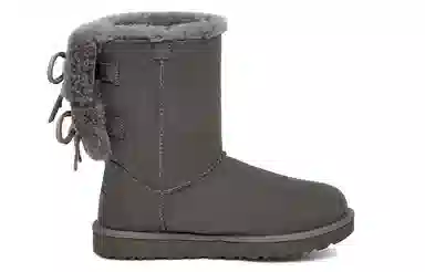 UGG Classic Double Bow Short Charcoal