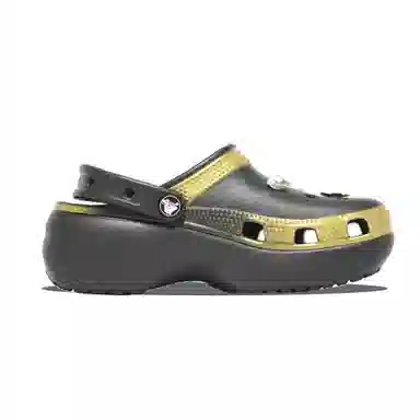 Crocs Classic Platform Clog Black Gold