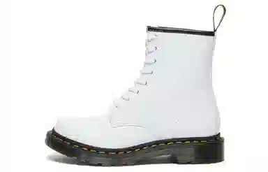 Dr. Martens 1460 Croc Embossed Patent White