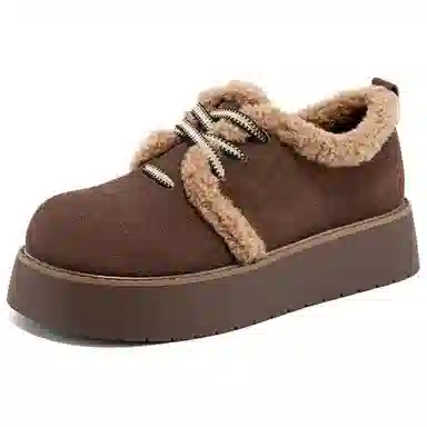 DAPHNE Suede Ankle Snow Boots