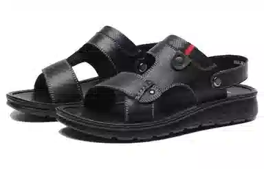 HLA Leather Buckle Sandals