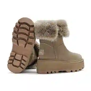 EBLAN Snow Boots Khaki
