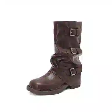 PVAJ Cool Girl Chunky Mid-Calf Boots