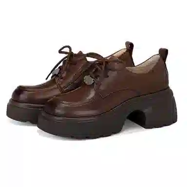 Jessica Sophia Classic Lace-Up Loafers 6cm