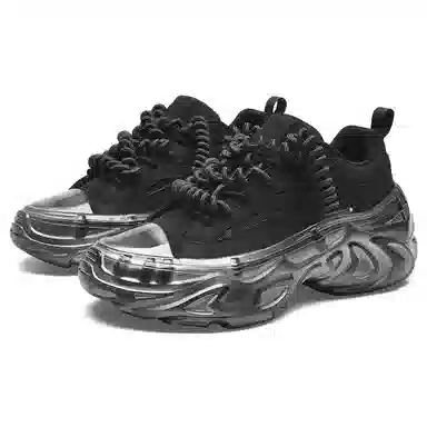 Cabbeen Dad Sneakers Black