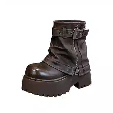 PU Chelsea Platform Boots