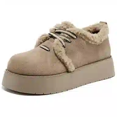 DAPHNE Suede Ankle Snow Boots