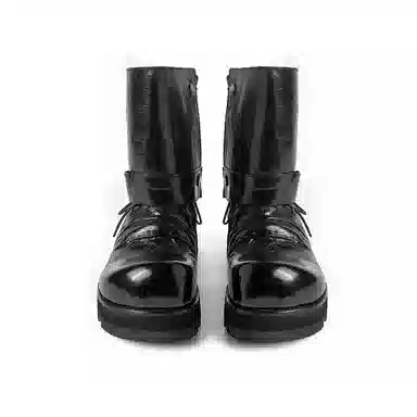 Huanzhe Black Platform Boots