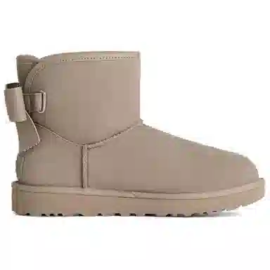 UGG Ultra Mini Bailey Bow Pebble Grey