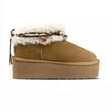 UGG Shepherd Short Snow Boots Linen