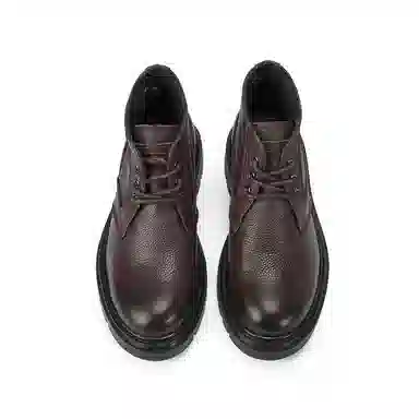 维戈 头层牛皮 时尚厚底 短筒 马丁靴 男款