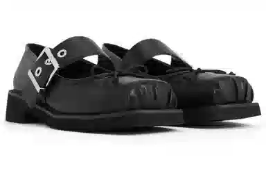 CHARLES&KEITH Mary Jane Silver/Black