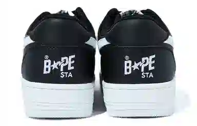 A BATHING APE STA Low Black White