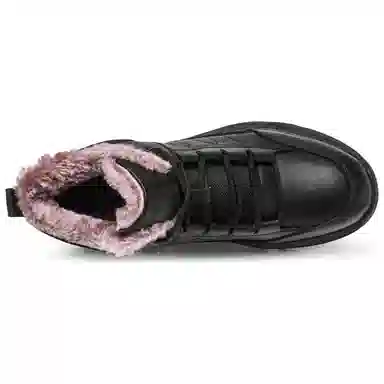 蜀黍家 合成革 时尚防滑保暖耐磨 短靴 男款 黑色