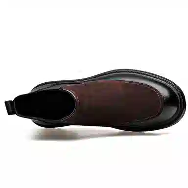 罗蒙 英伦复古 轻便简约 短筒 切尔西靴 男款