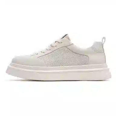 C°BANNER Low-Top White Sneakers