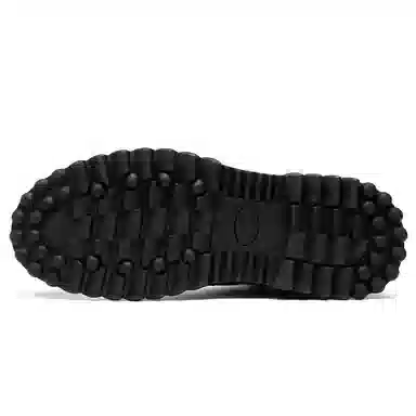 正泰 牛剖层革 时尚舒适 短靴 男款 黑色