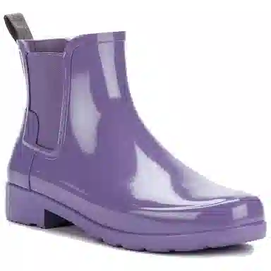 Hunter Chelsea Boots Purple