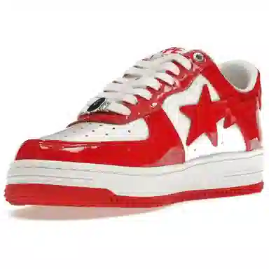 A BATHING APE STA Low Red White
