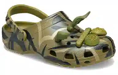 CLOT x Crocs EVA Military Green