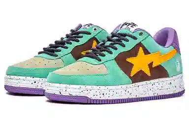 A BATHING APE STA Yellow Green