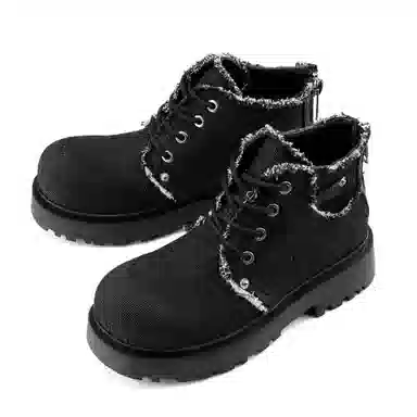 HANQIAORIJI Rebirth Series Black Martin Boots