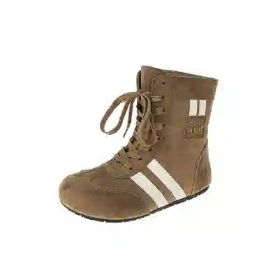 SHUMO Retro Double Stripe Boots