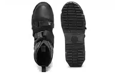 NORVINCY Vintage Buckle Martin Boots Black