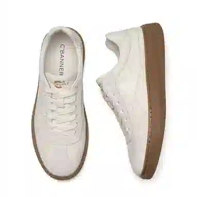 C.BANNER Classic Low-Top Sneakers White