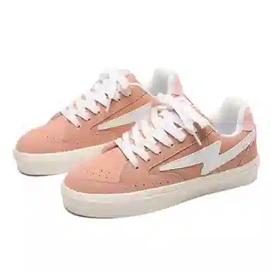 OAOQ Suede Low Top Sneakers Dusty Pink