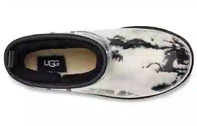 UGG Classic Clear Mini Marble Black White
