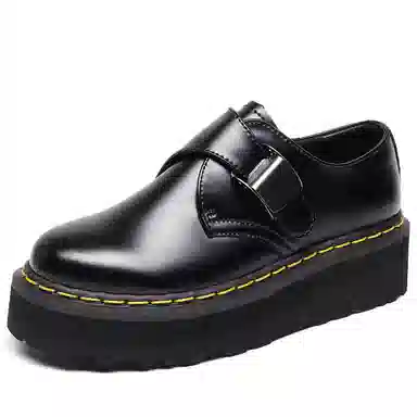 VFTS Low Top Casual Leather Sneakers Black