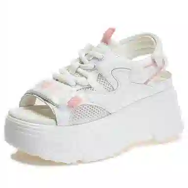 艾格鸟 织物 厚底增高潮流百搭 沙滩凉鞋 女款