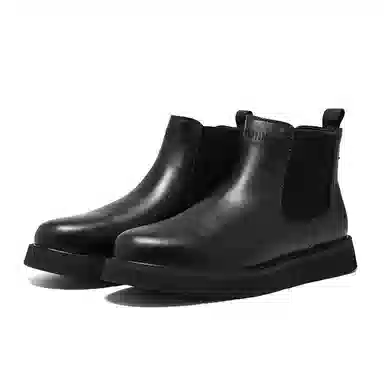 敦奴 超纤皮 经典简约 百搭时尚 短筒 切尔西靴 男款
