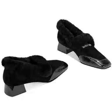 JESSICA SOPHIA Square Toe Block Heel 3.5cm