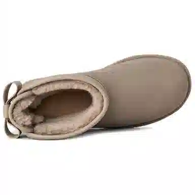UGG Ultra Mini Bailey Bow Pebble Grey