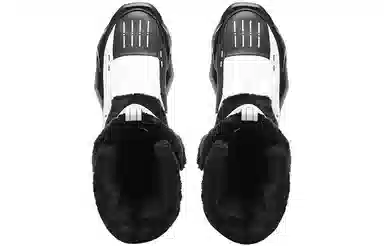NORVINCY Snow Boots Black White